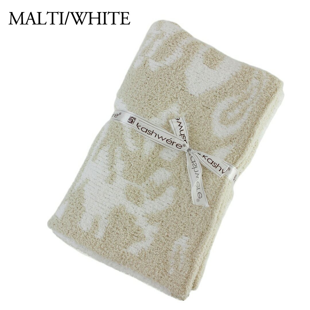 HALF kashwere レオパード ハーフブランケット 85-110cm BLANKET