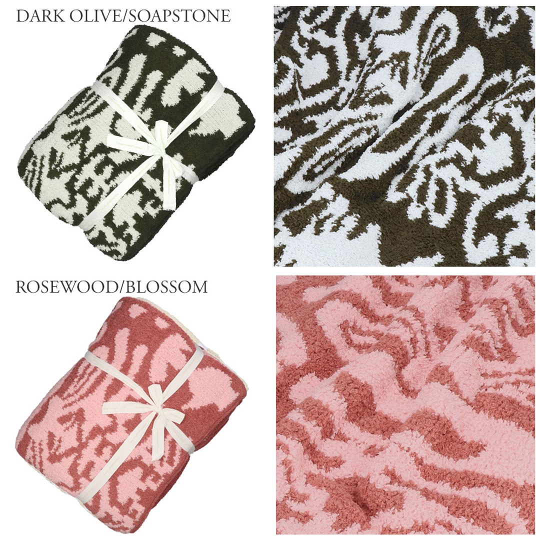 カシウェア/カシウエア KASHWERE ブランケット ダマスク柄 THCHDSK01 Damask Blanket 135×183(cm)
