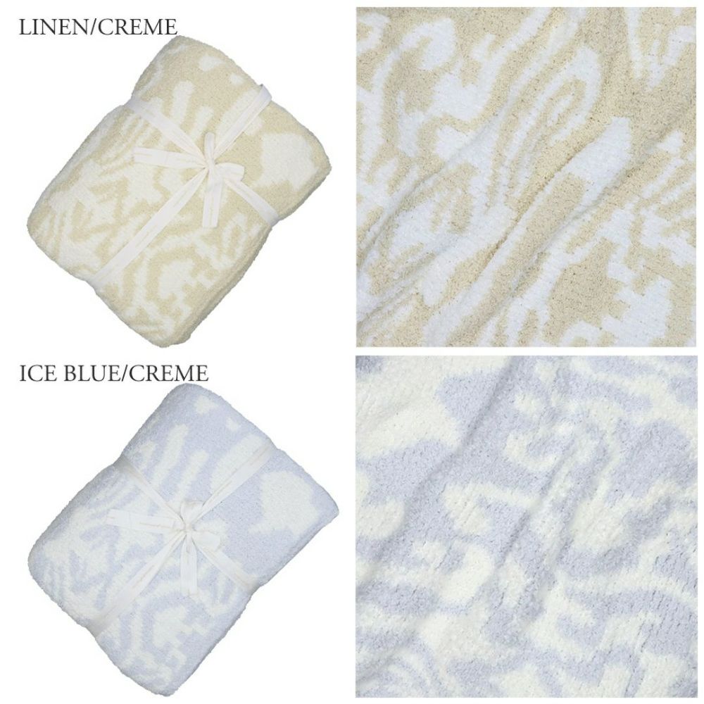 カシウェア/カシウエア KASHWERE ブランケット ダマスク柄 THCHDSK01 Damask Blanket 135×183(cm)