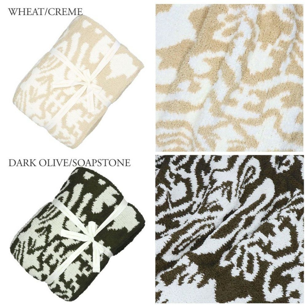 カシウェア/カシウエア KASHWERE ブランケット ダマスク柄 THCHDSK01 Damask Blanket 135×183(cm)