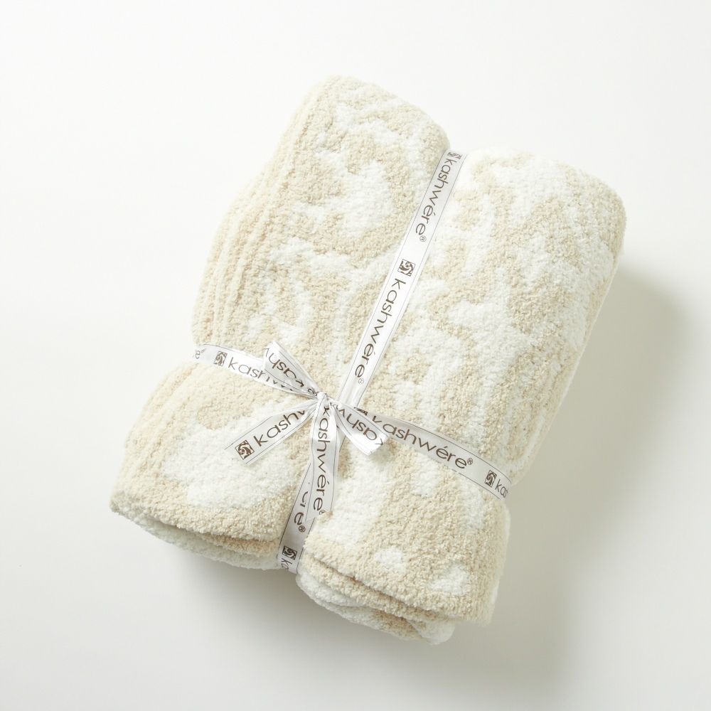 カシウェア/カシウエア KASHWERE ブランケット ダマスク柄 THCHDSK01 Damask Blanket 135×183(cm)