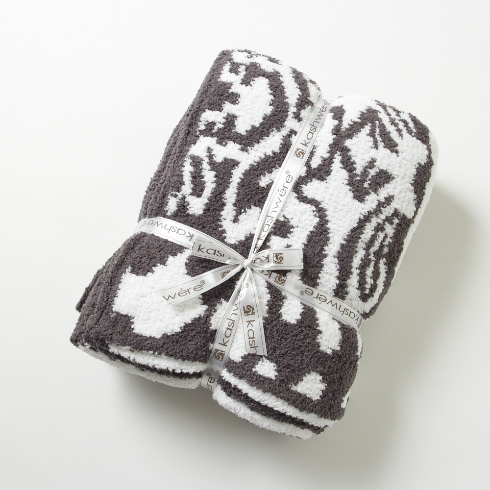 カシウェア/カシウエア KASHWERE ブランケット ダマスク柄 THCHDSK01 Damask Blanket 135×183(cm)