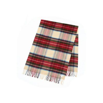 ジョンストンズ JOHNSTONS ストール タータンチェック カシミヤ 大判 190×70cm WA000056