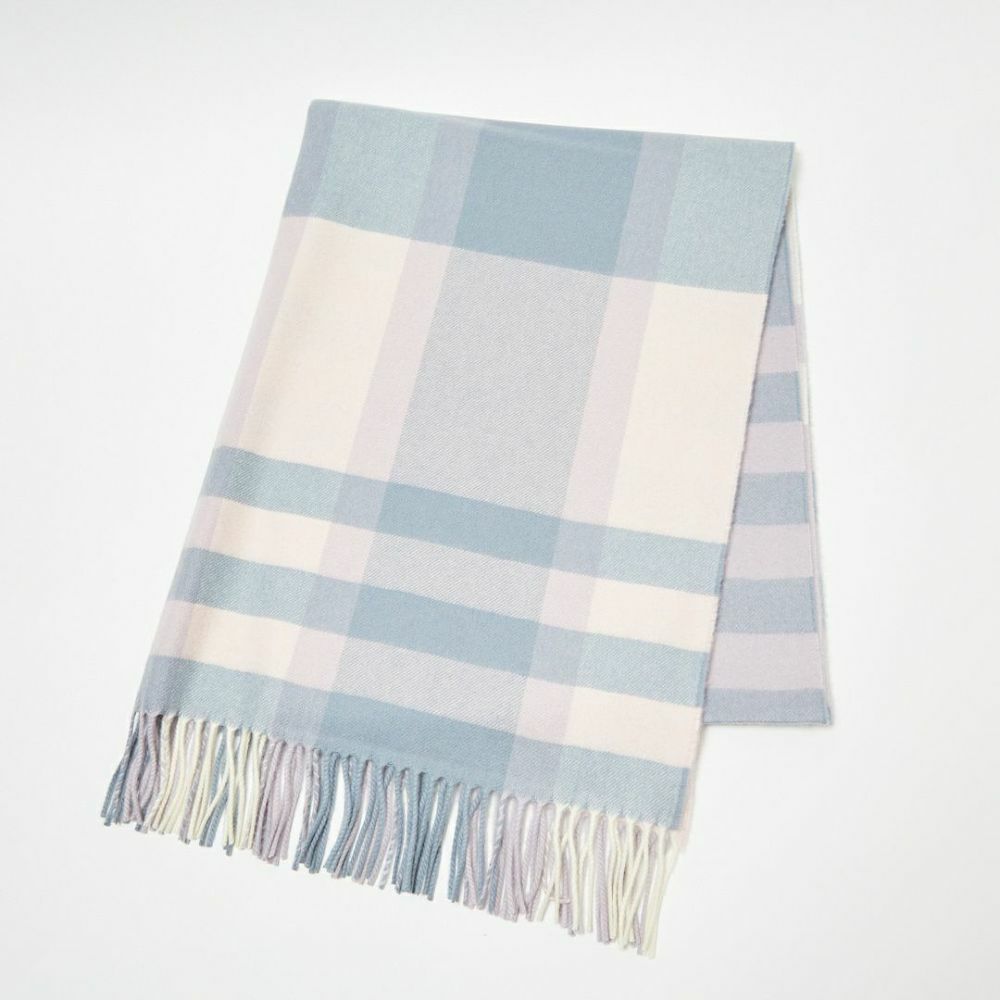 ジョンストンズ JOHNSTONS ストール タータンチェック カシミヤ 大判 190×70cm WA000056