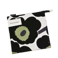 マリメッコ 鍋敷き MARIMEKKO ポットホルダー ウニッコ 66431-030 ブラック PIENI Unikko