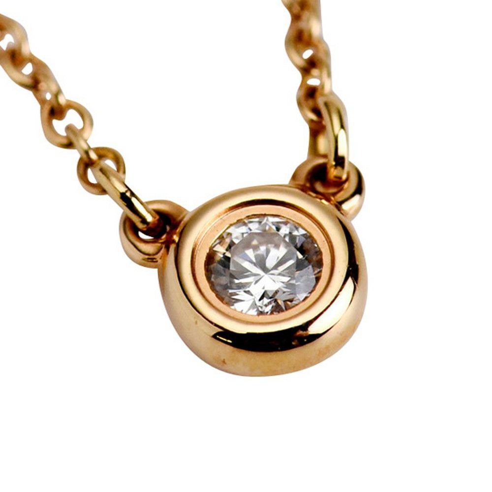 ティファニー ネックレス TIFFANY バイザヤード ペンダント ダイヤ 0.07ct K18 ローズゴールド 28274521