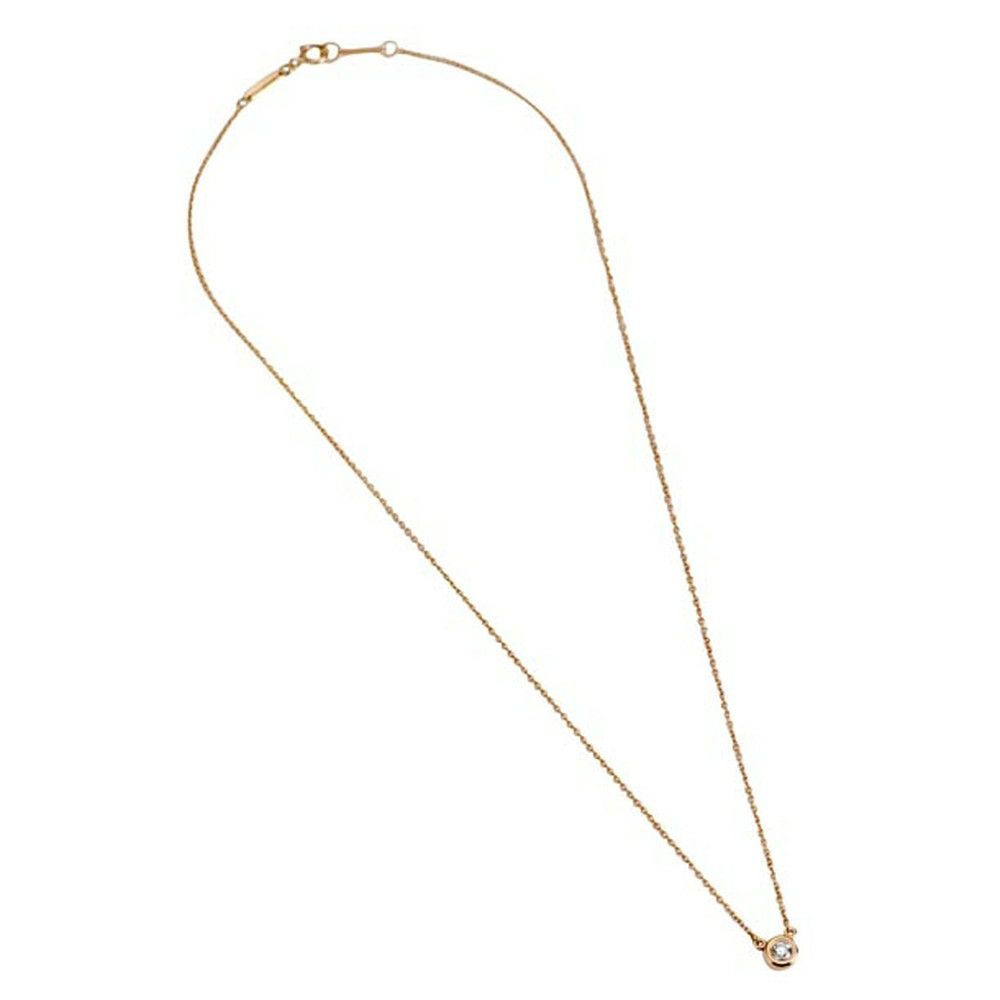 ティファニー ネックレス TIFFANY バイザヤード ペンダント ダイヤ 0.17ct 18Kローズゴールド 28274564