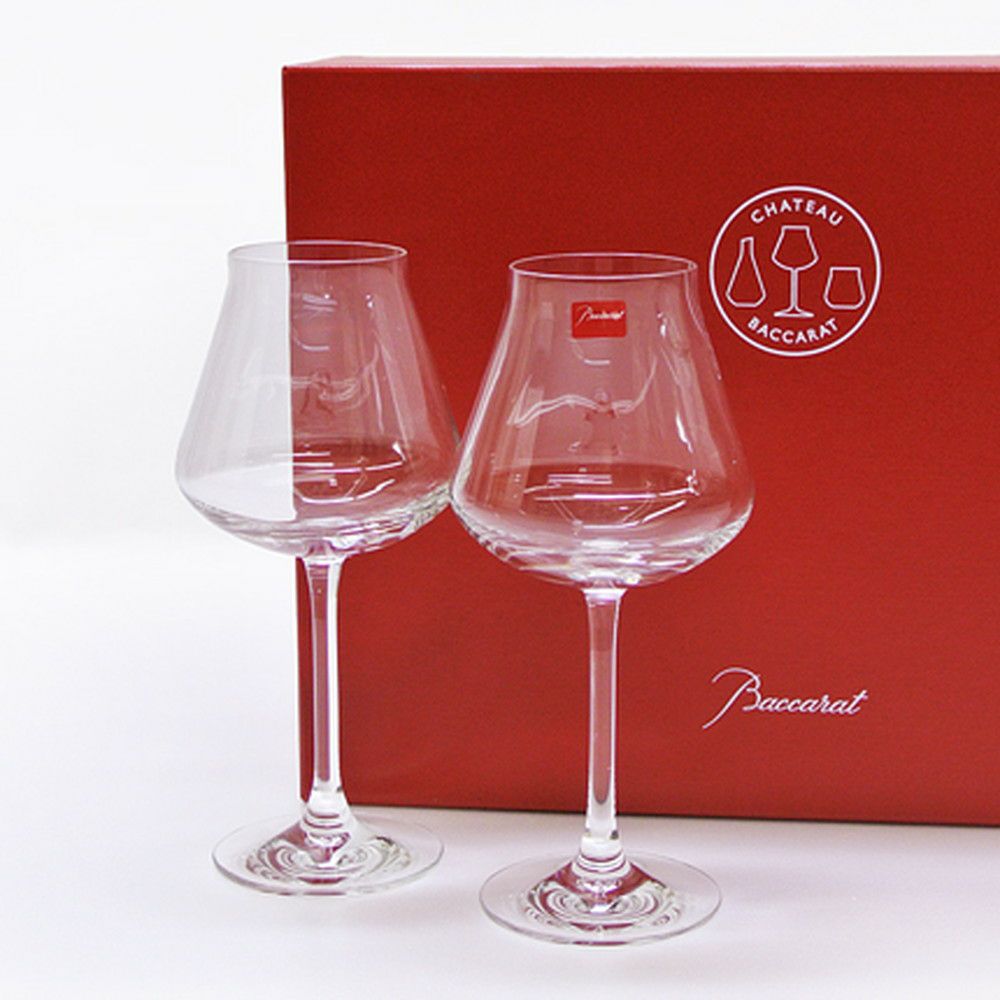 新品✨バカラ「シャトー ペアワイングラス 怪しい 20,8㎝」