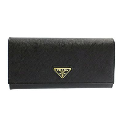 プラダ 財布 長財布 PRADA 1MH132 【SAFFIANO METAL ORO】 NERO | 海外