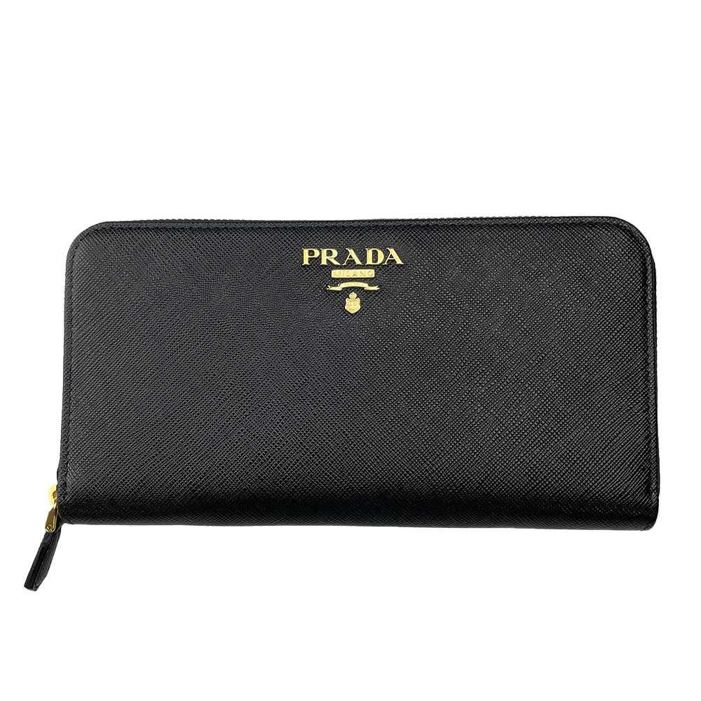 プラダ 長財布 PRADA：プラダ 1ML506 QWA F0002 SAFFIANO METAL NERO 