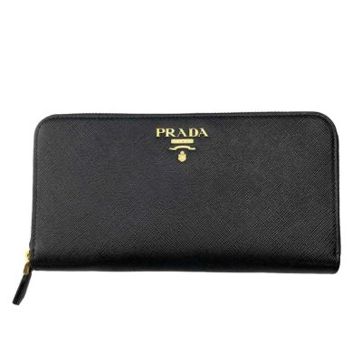 プラダ 財布 長財布 PRADA 1MH132 【SAFFIANO METAL ORO】 NERO | 海外