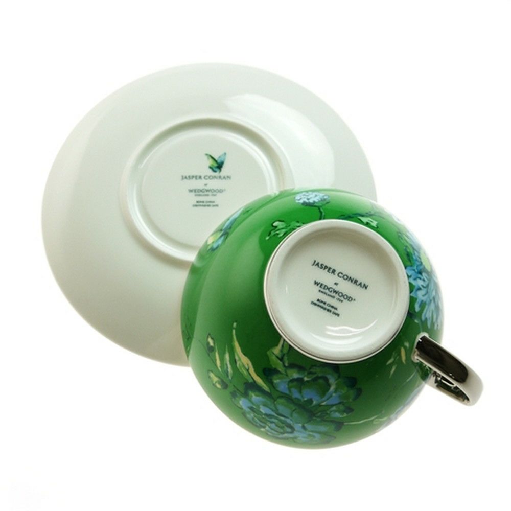 ウェッジウッド カップ＆ソーサー WEDGWOOD ジャスパーコンラン シノワズリ グリーン ティーカップ＆ソーサー