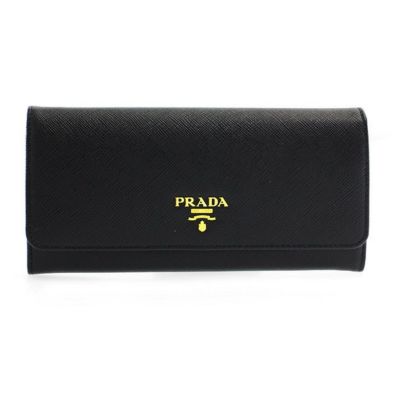 お取り寄せ】プラダ 財布 長財布 PRADA 1MH132 SAFFIANO TRIANG NERO