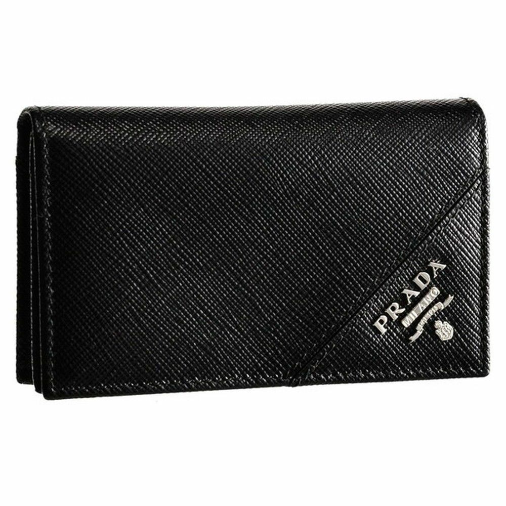 プラダ カードケース PRADA 2MC122 QME F0002 NERO 【SAFFIANO METAL  