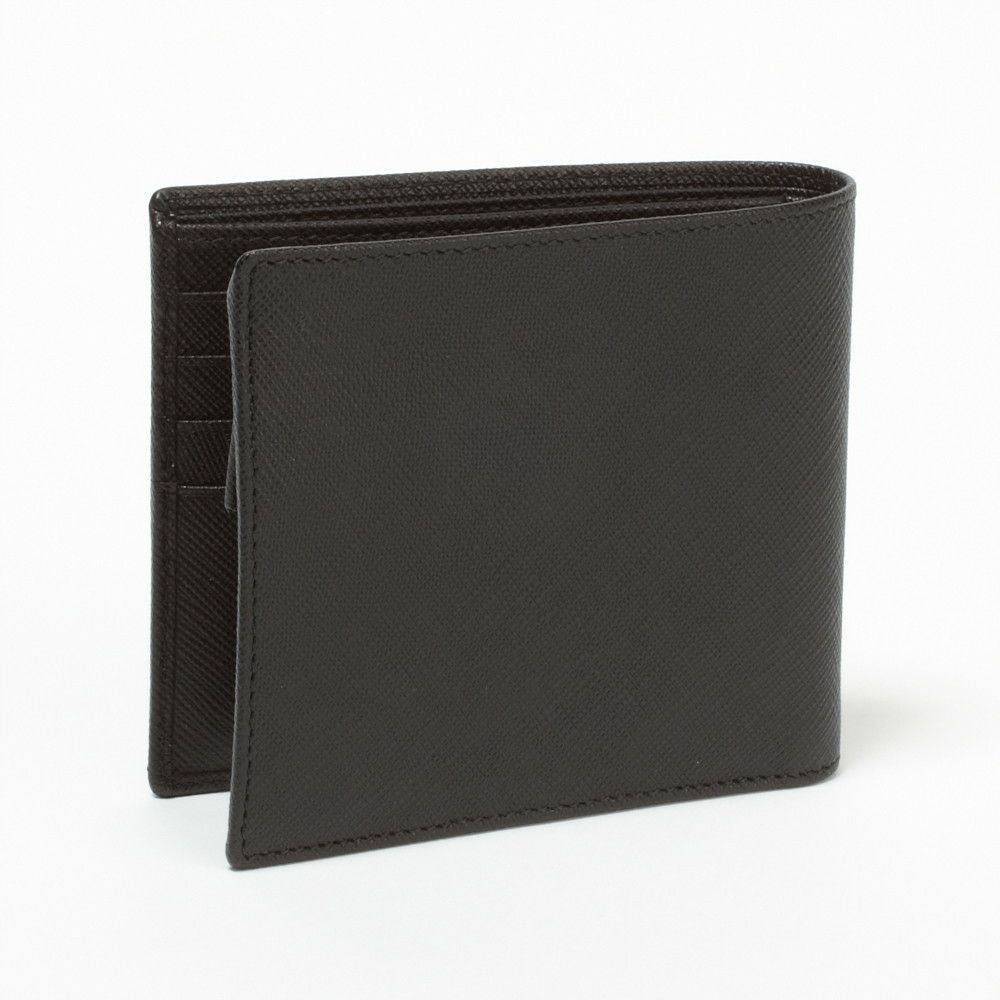 プラダ 折財布 PRADA：プラダ 2MO738 QME NERO 【SAFFIANO METAL】