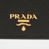 プラダ カードケース PRADA：プラダ 1MC122 QWA NERO 【SAFFIANO METAL ORO】
