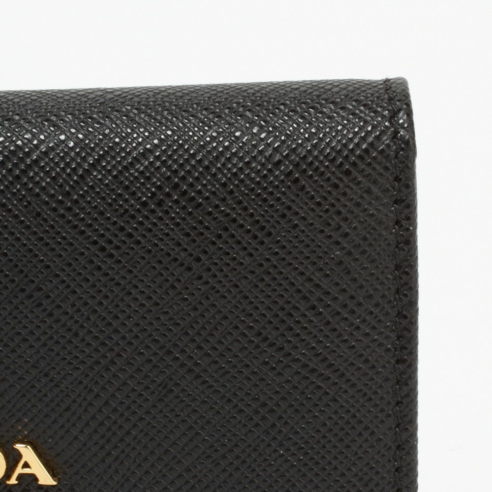 プラダ カードケース PRADA：プラダ 1MC122 QWA NERO 【SAFFIANO METAL ORO】