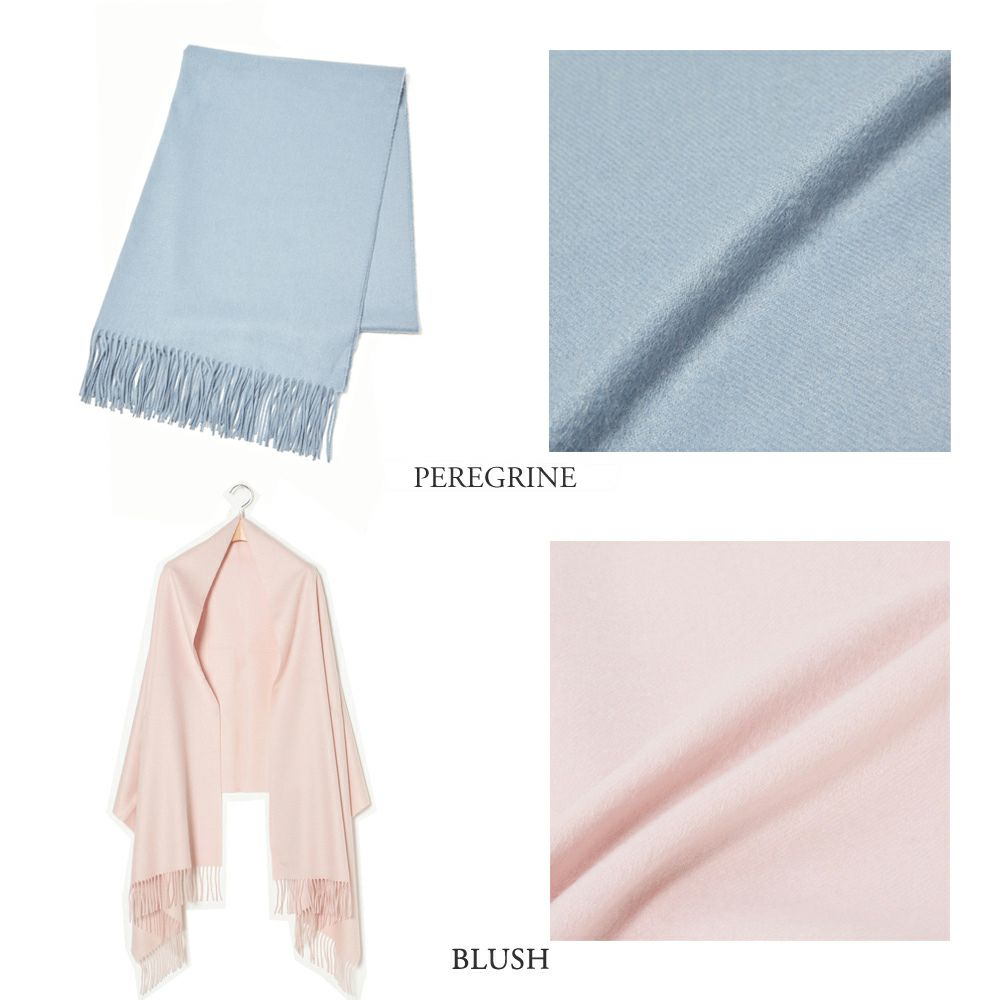 ジョンストンズ JOHNSTONS ストール カシミヤ(無地) 大判 190×70cm WA000056