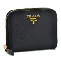 プラダ コインケース 小銭入れ PRADA 1MM268 QWA F0002 NERO 【SAFFIANO METAL】