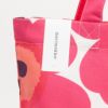 マリメッコ エコBAG トートバッグ MARIMEKKO 067572 001 レッド×ホワイト PIENI UNIKKO ピエニ ウニッコ