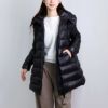 モンクレール レディース ハーフコート SUYEN 1B200 00 53052 BLACK（999） MONCLER