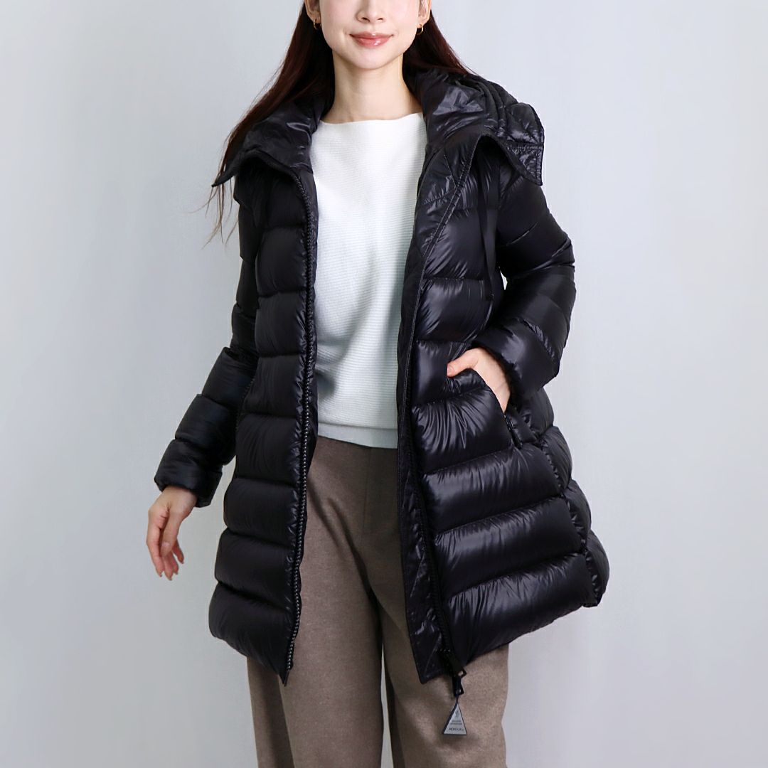 モンクレール レディース ハーフコート SUYEN 1B200 00 53052 BLACK（999） MONCLER