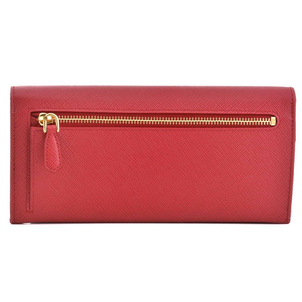 プラダ　PRADA 財布 長財布 1MH132 QWA F068Z FUOCO 【SAFFIANO METAL】