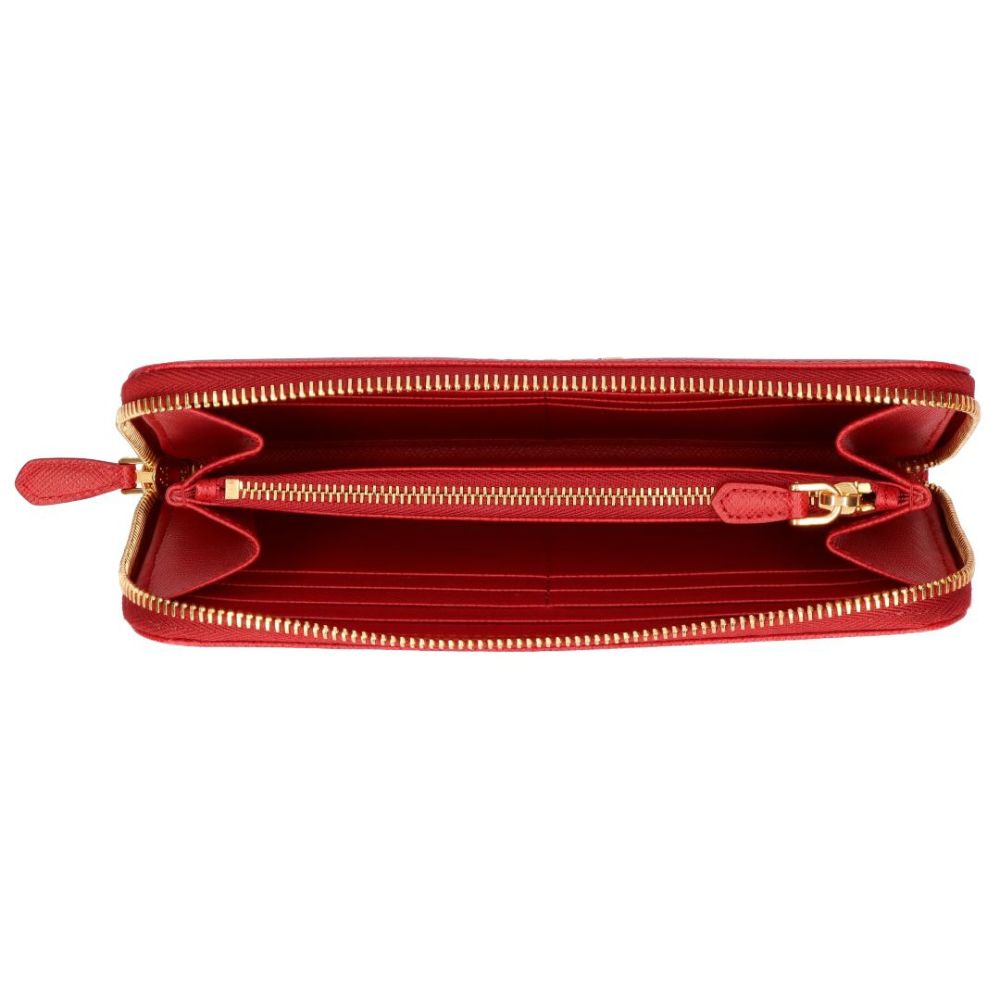 プラダ　PRADA 財布 長財布 1ML506 QWA F068Z FUOCO 【SAFFIANO METAL】