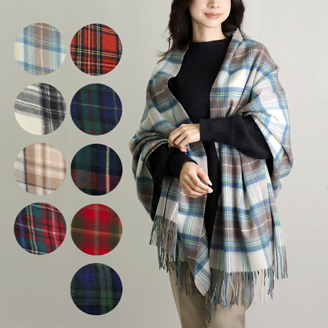 ツイードミル TWEEDMILL ブランケット ストール チェック THLWK 70X190 