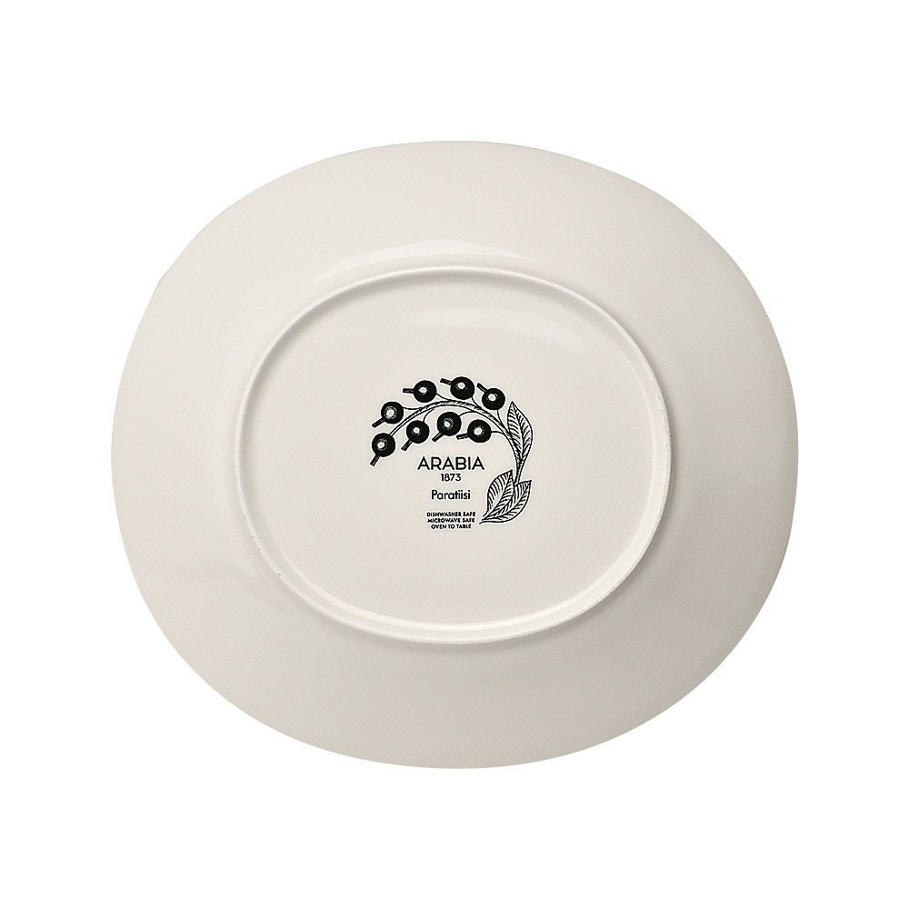 アラビア ARABIA オーバル プレート 100130 パープルパラティッシ ホワイト×パープル 22cm×25cm