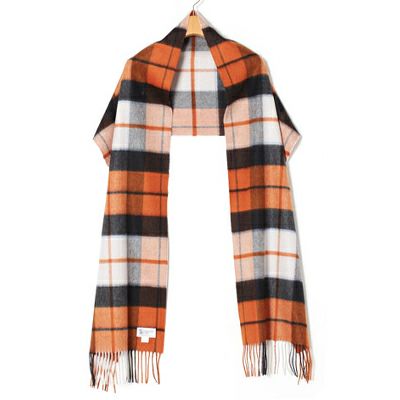 ジョンストンズ JOHNSTONS ストール/マフラー タータンチェック カシミア 中判 190×35cm WA000057