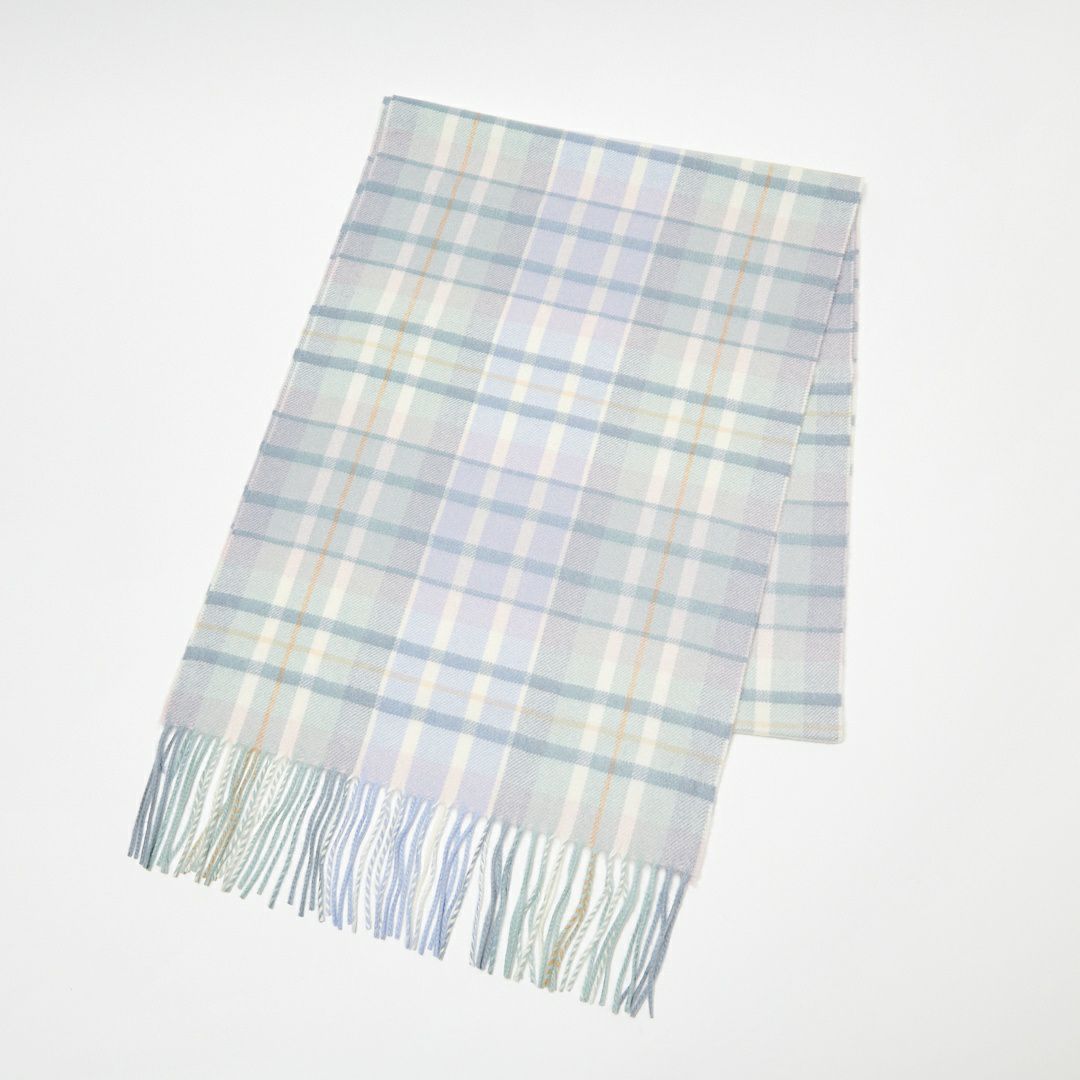 ジョンストンズ JOHNSTONS ストール/マフラー タータンチェック カシミア 中判 190×35cm WA000057