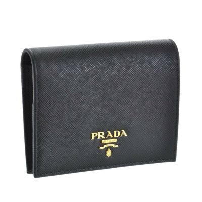 プラダ 財布 折財布 PRADA 1ML225 QWA F0002 NERO 【SAFFIANO METAL