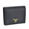 プラダ PRADA 財布 折財布 1MV204 QWA F0002 【SAFFIANO METAL】 NERO