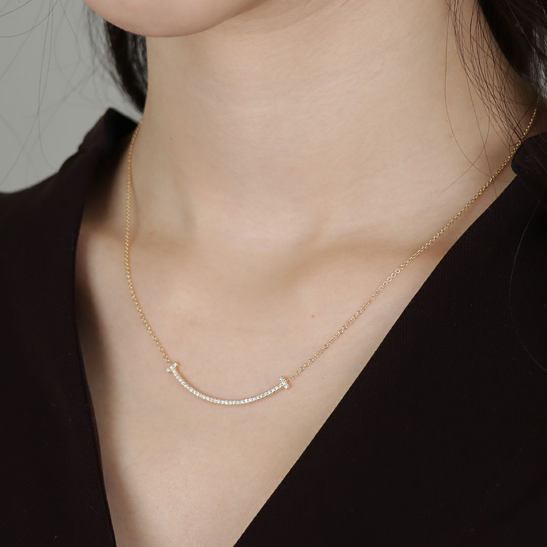 ティファニー TIFFANY ネックレス Tスマイル スモール 63058785 
