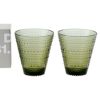 イッタラ IITTALA グラス ペア タンブラー 366097 KASTEHELMI カステヘルミ モスグリーン 300ml 2個セット