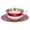 ウェッジウッド WEDGWOOD 洋食器 ティーカップ＆ソーサー ハーレクインコレクション ワンダーラスト 200cc クリムゾンオリエント【お取り寄せ】
