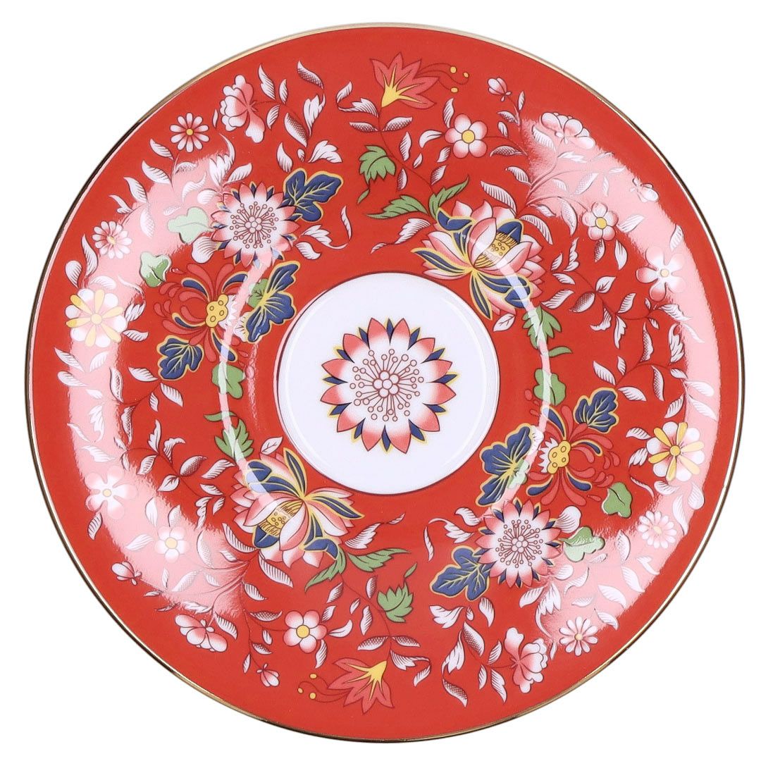 ウェッジウッド WEDGWOOD 洋食器 ティーカップ＆ソーサー ハーレクインコレクション ワンダーラスト 200cc クリムゾンオリエント【お取り寄せ】