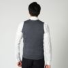 ジョンスメドレー メンズ ニットベスト JOHN SMEDLEY HUNTSWOOD WAISTCOAT グレー系（CHARCOAL)