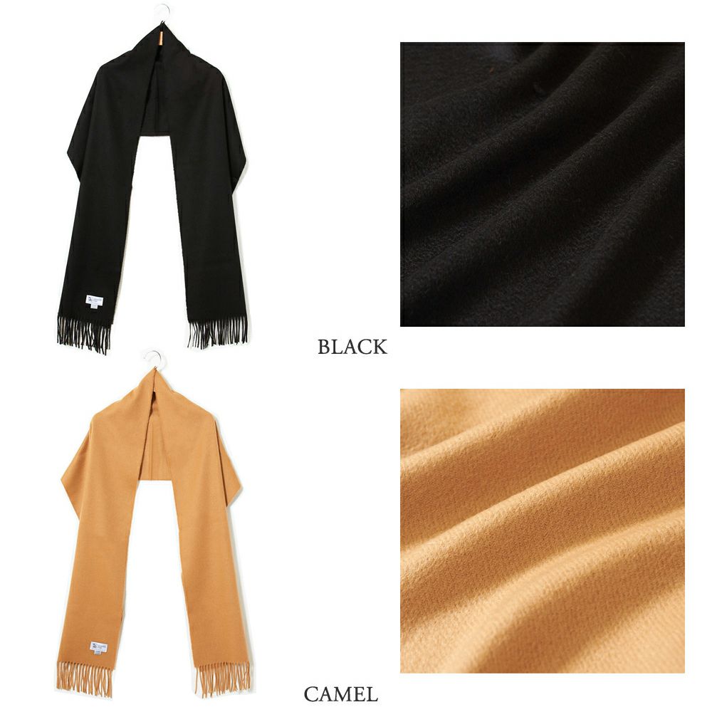 ジョンストンズ JOHNSTONS ストール/マフラー カシミア(無地) 中判 190×35cm WA000057