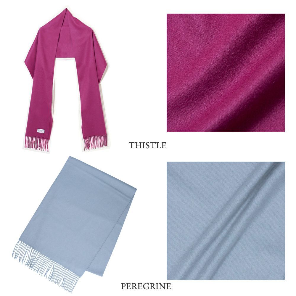 ジョンストンズ JOHNSTONS ストール/マフラー カシミア(無地) 中判 190×35cm WA000057