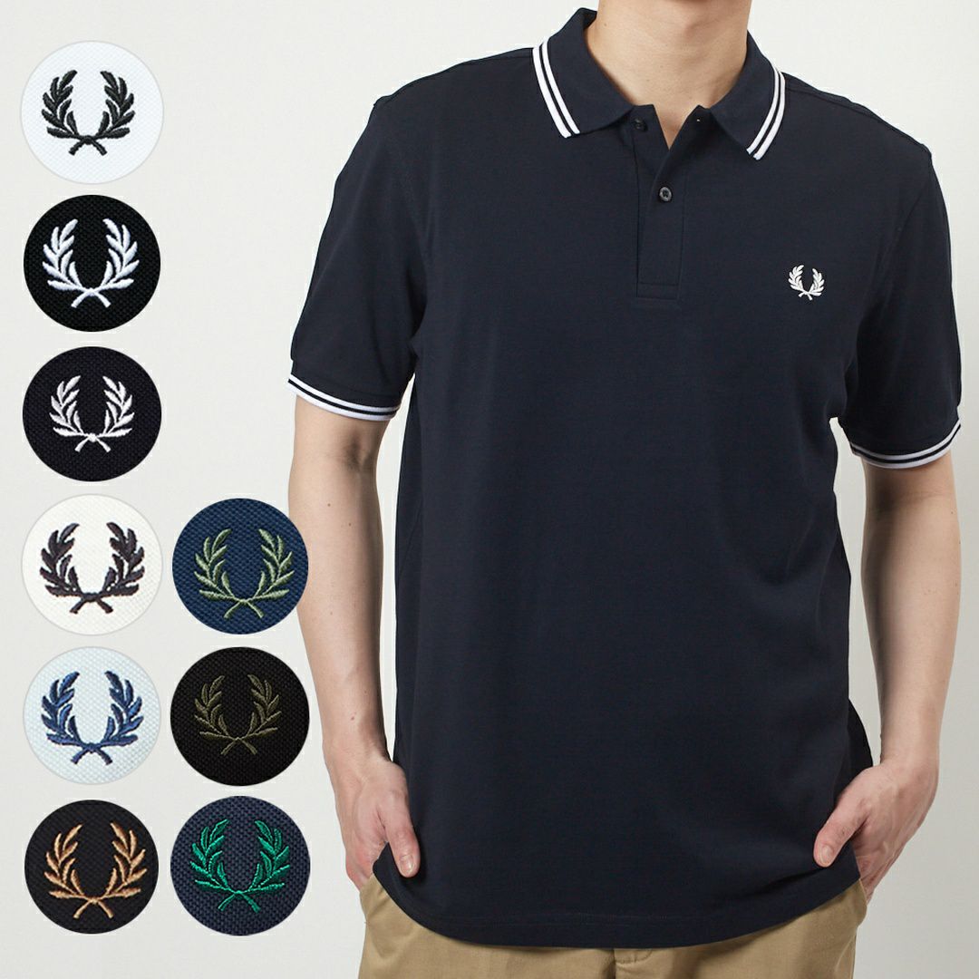 フレッドペリー メンズ FRED PERRY 半袖ポロシャツ ワンポイント Twin 