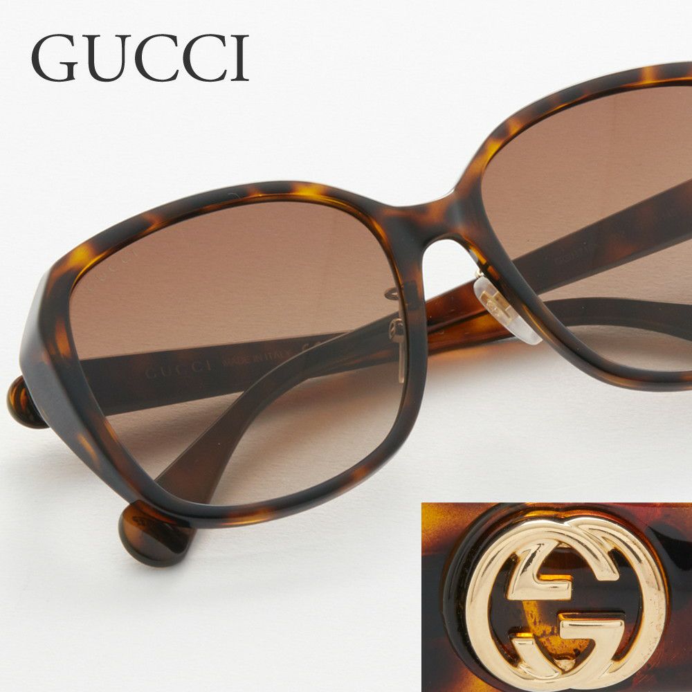 グッチ Gucci サングラス レディース メンズ 0371 Sk 002 57 ブラウン系 海外ブランド ファッション通販 X Sell エクセル