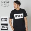 エムエスジーエム ボックスロゴ半袖Tシャツ 2000MM520 MSGM