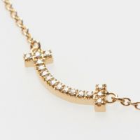 ティファニー TIFFANY ネックレス Tスマイル ミニ 62617691 ペンダント 18K ダイヤモンド 0.03ct ゴールド【お取り寄せ】