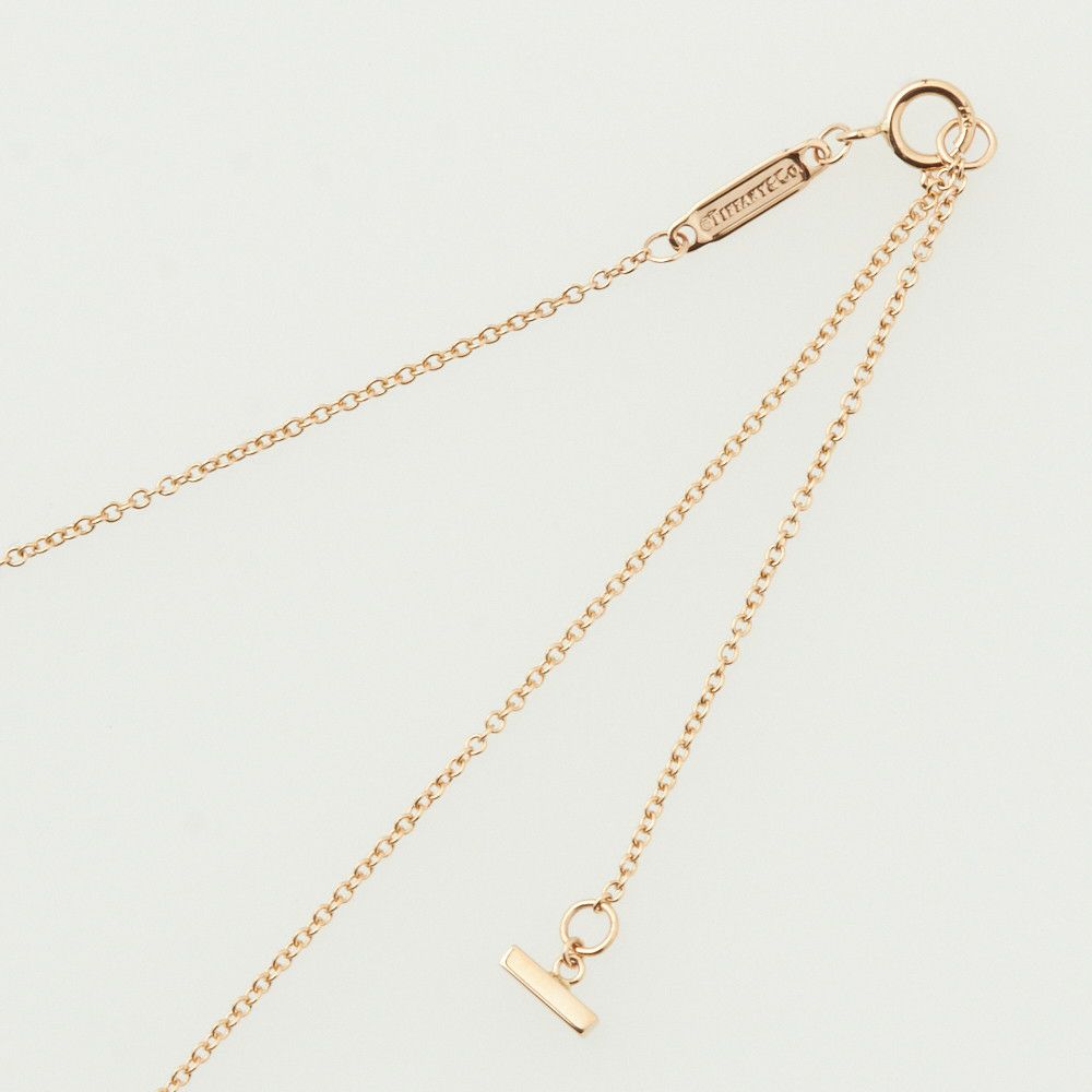 ティファニー TIFFANY ネックレス Tスマイル ミニ 62617780 ペンダント 18K ダイヤモンド 0.03ct ローズゴールド【お取り寄せ】