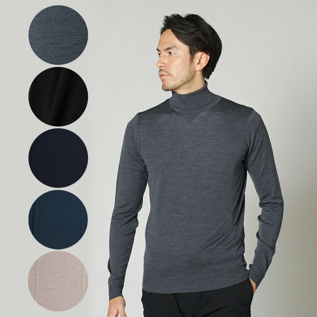 ジョンスメドレー JOHN SMEDLEY メンズ タートルネックセーター 