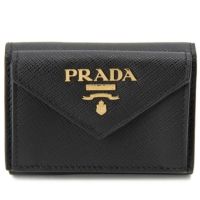 プラダ PRADA 折財布 【SAFFIANO METAL】 1MH021 QWA ブラック(F0002/NERO)