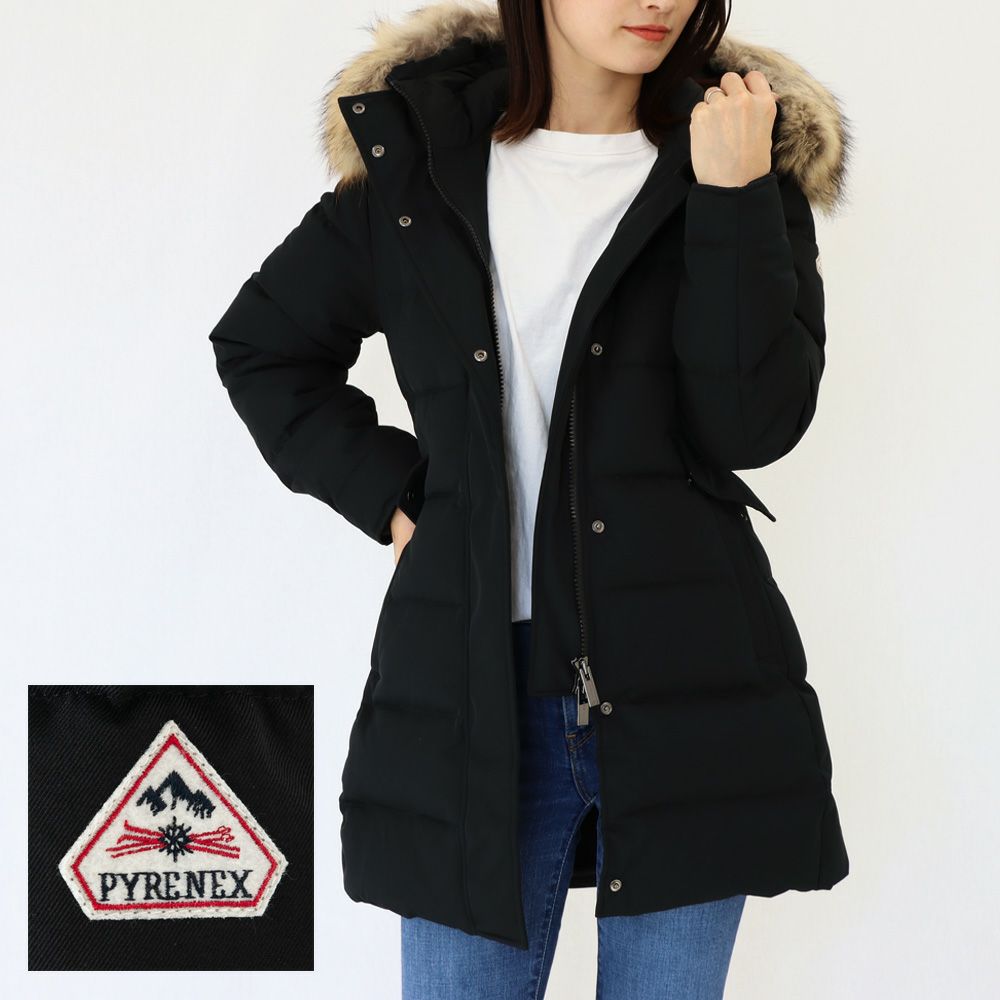 ピレネックス レディース ダウンコート Grenoble Fur グルノーブル Hwo034 ブラック Pyrenex 海外ブランド ファッション通販 X Sell エクセル