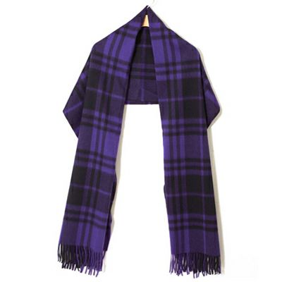 ジョシュアエリス JOSHUA ELLIS ストール 大判ストール PRIMARY BLACK WATCH STOLE カシミヤ 190×70cm